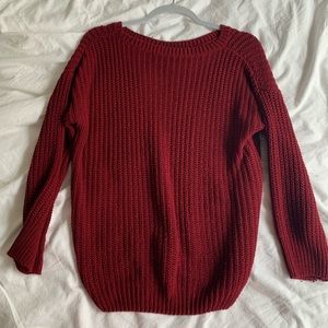 Burgundy sweater